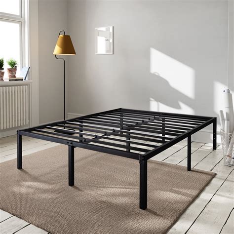 metal pedestal bed frame hous|sturdy platform bed frame queen.